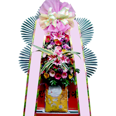 축하화환 3단 쌀화환