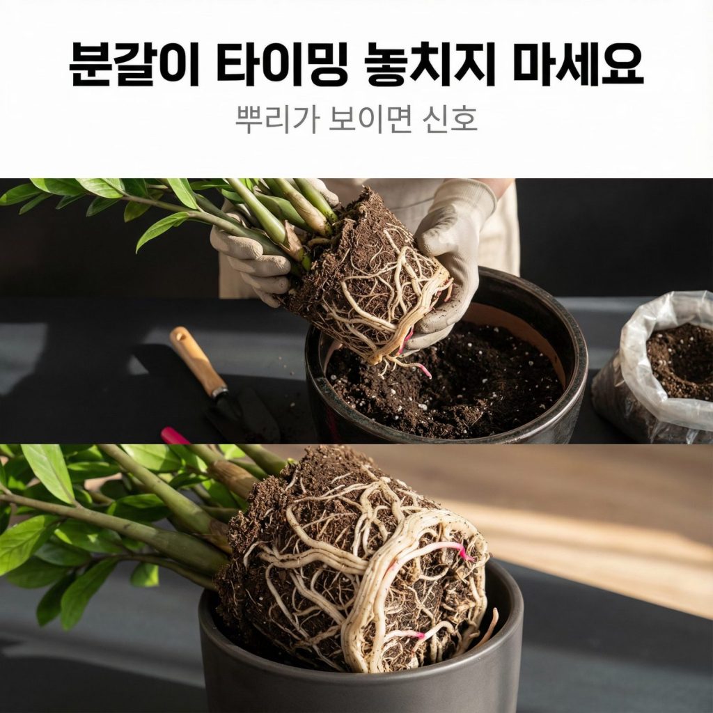 금전수 키우는 방법 - 분갈이 타이밍